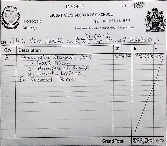 Bild Rechnung der Schule