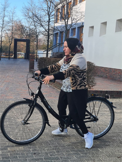 Bild Fahrradschülerin