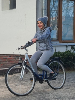 Bild Fahrradschülerin
