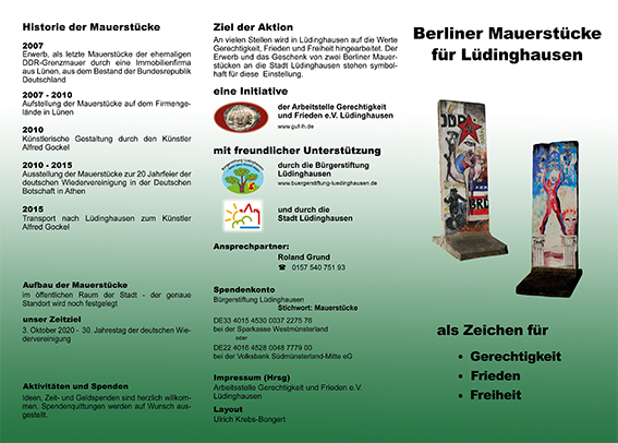 Flyer Mauerdenkmal